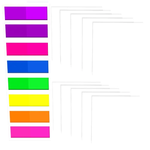 SONAIGER 【660 Pcs Set】500 Pcs Transparent Sticky Notes Pad, 160 Pcs Sticky tabs, SONAIGER 3