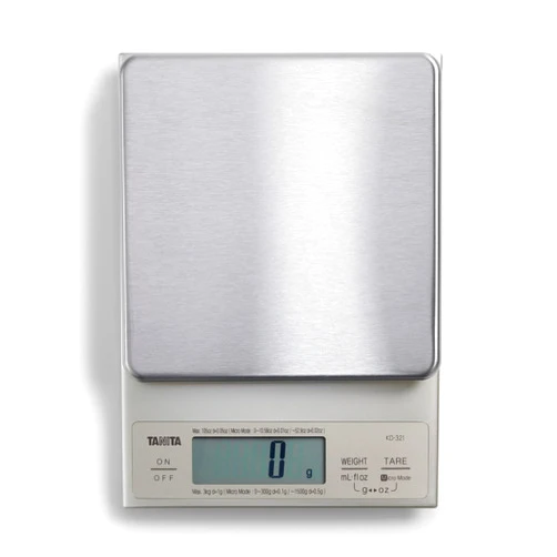 TANITA KD-321 Digital Kitchen Scale 3Kg-Silver, Stainless Steel