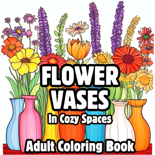 By Sun Prairie Publishing (Author) Flower Vases in Cozy Spaces: A Large Print Coloring Book for Adults and Seniors Relax and Unwind with Easy, Beautiful Designs of Flowers, Animals, ... Everyday Comforts.: Bold and Easy to Color