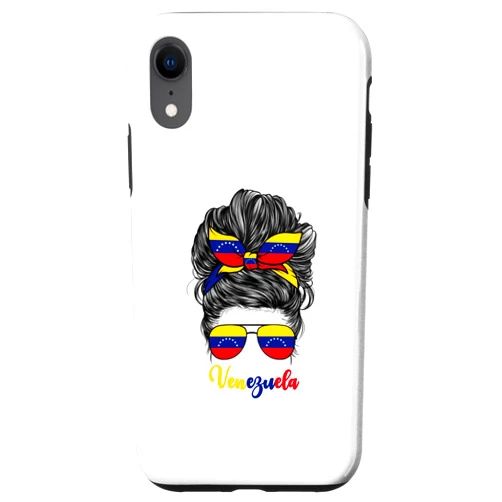 Girls Venezuela Flag Heritage Apparel Co iPhone XR Venezuelan Girl For Women Girls Venezuela Flag Venezolana Case
