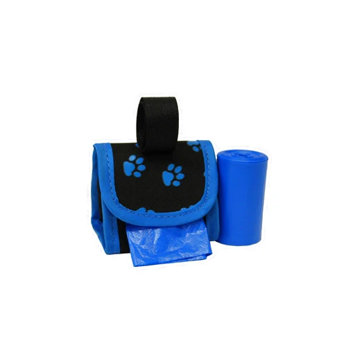Five Star Pet FiveStarPet Purse Style Dispenser with 2 Rolls Made in USA Easy Open Poop Bags Dog Waste Bags (Blue Paw)