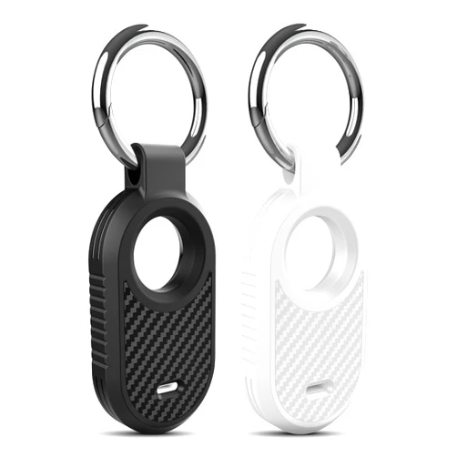 Pautas 2-Pack SmartTag2 Holder, Advanced Materials Anti-Drop & Anti-Scratch, with Carbon Fiber Pattern Designed for Samsung Galaxy SmartTag 2 Case Keychain Smart Tag 2 Case