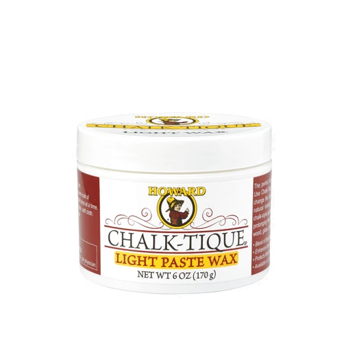 Howard Products Chalk-Tique Light Paste Wax – Soft Chalk Paint Wax – Perfect Furniture Wax For Your Chalk Paint Home Décor Project , 6 Ounce (Pack of 1)