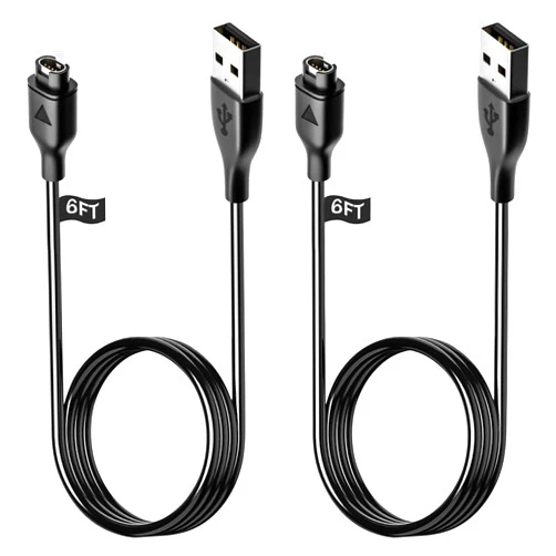 KZERO 6FT Compatible for Garmin Watch Charger, Watch Charger Cable for Garmin Fenix 7/5/6/7S/7X Pro Sapphire, Charging Cable for Forerunner 945 935 45 45S 245, Approach S60 S10 S40 X10 Smart Watch