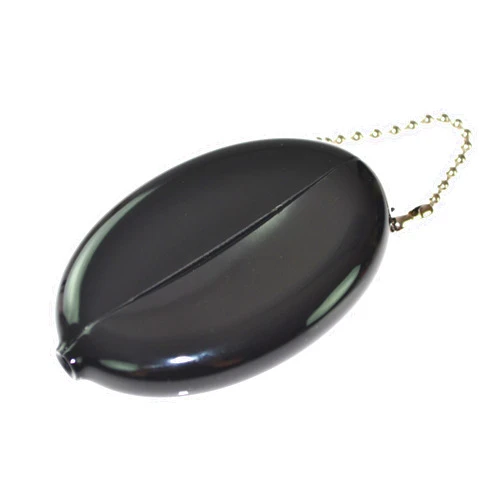Quikey Quikoin Original Oval Sof-Touch Squeeze Coin Purse Made in USA