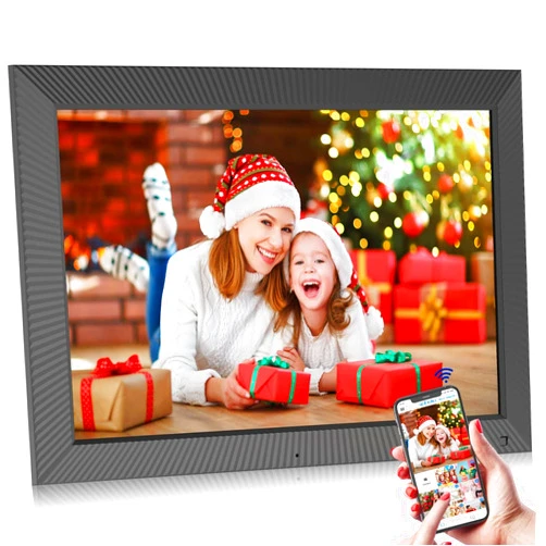 FULLJA 19-inch Dual-WiFi Digital Photo Frame - Digital Picture Frame, 32GB, Motion Sensor, Full Function, Sharing Photos and Videos via App or Email Instantly, Unlimited Cloud Storage, Wall Mountable