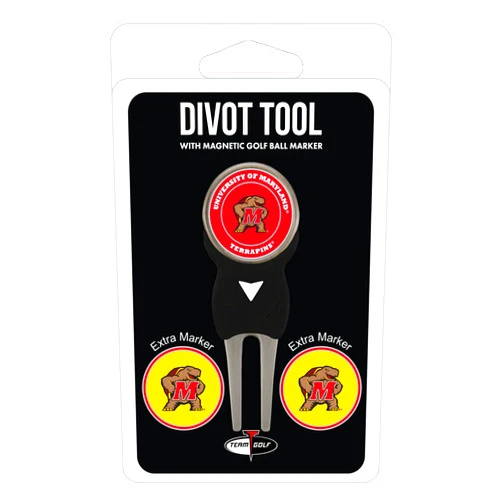 Team Golf NCAA Divot Tool with 3 Golf Ball Markers Pack, Markers are Removable Magnetic Double-Sided Enamel