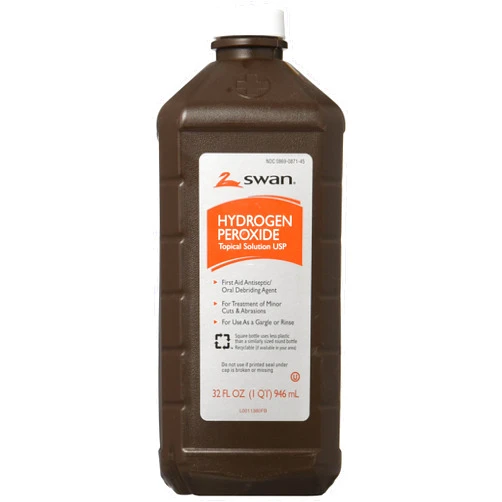 GREAT LAKES WHOLESALE Hydrogen Peroxide Topical Solution 32 Fl Oz. (1qt) 946 Ml