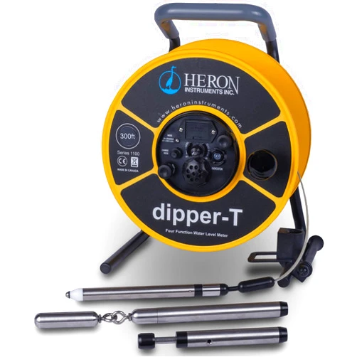 Heron Instruments Heron Dipper-T Ultimate Well Profiling Water Level Meter Bundle (500 Feet)