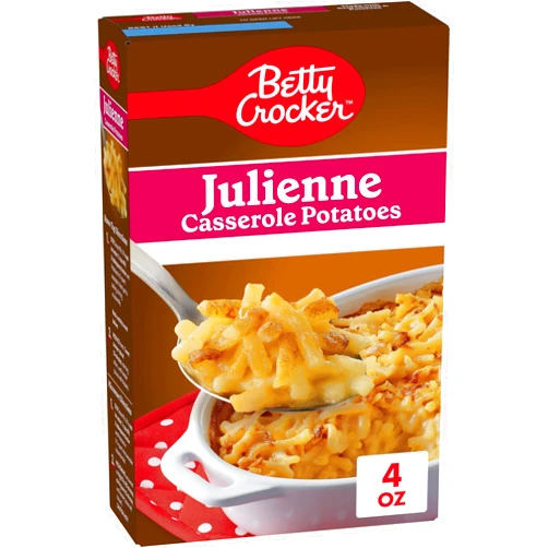 Betty Crocker Julienne Casserole Potatoes, Made With Real Cheese, 4 oz Box