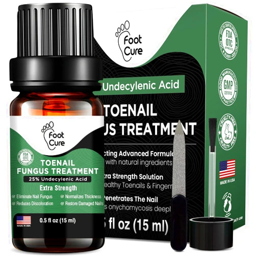 FOOT CURE Toenail Fungus Treatment Extra Strength - Best nail fungus treatment for fingernails, nail repair, toenail softener, yellow toenail treatment, ingrown nail and foot fungus treatment extra strength