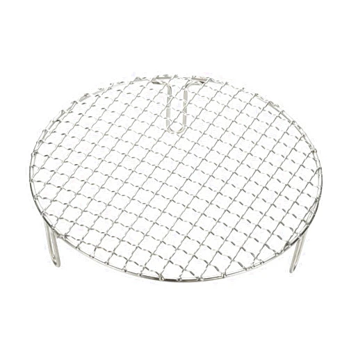 uxcell 9 Inch Round Cooking Rack, Stainless Steel Canning Racks with Legs, Barbecue Mesh Grill for Baking Cooling Steaming Cookware