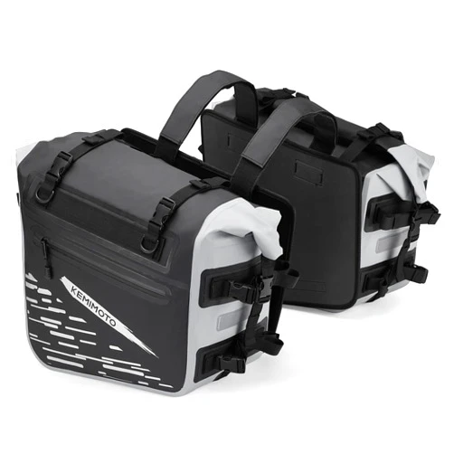 KEMIMOTO Motorcycle Saddlebags Waterproof (35L*2) 70L Dual Sport Adventure Saddle Bags Touring Street Bike Motor Travel Luggage Bag Motorbike Motorcross Sport Motorcycle Pannier Bags Side Bag