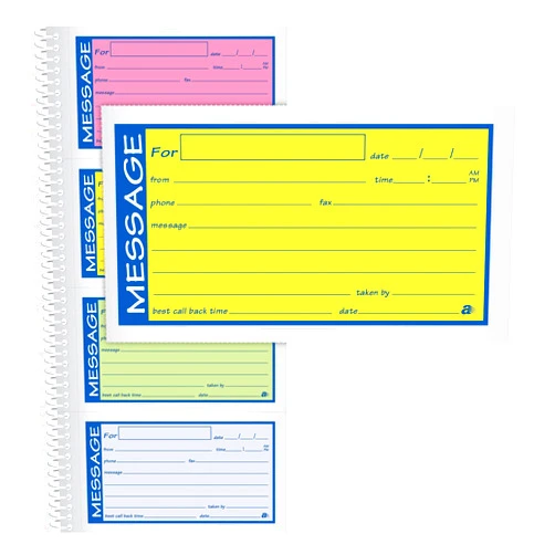 Adams® High Impact Phone Message Book, 2-Part Carbonless, 5-1/4