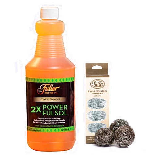 Fuller Brush Fulsol 2X Power Degreaser Kit with Stainless Steel Sponges