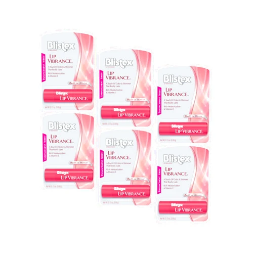 Blistex Lip Vibrance, 0.13 oz each (Pack of 6)