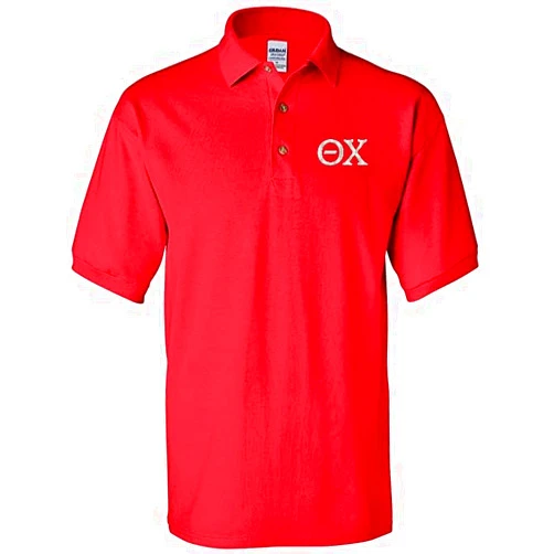 Mega Greek Mens Theta Chi Polo Shirt