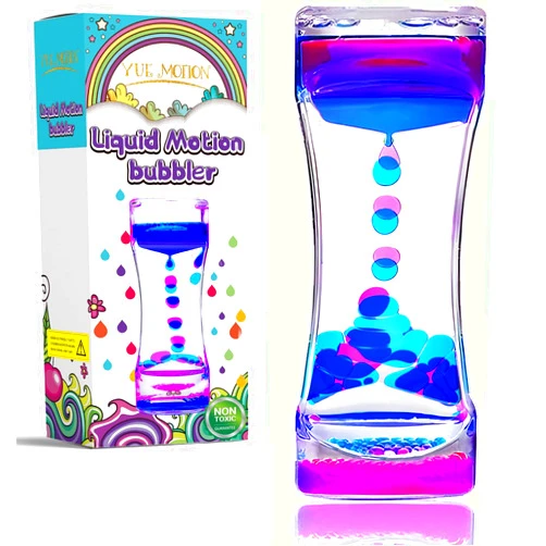 YUE MOTION Liquid Motion Bubbler - Sensory Fidget Desk Toy for Kids & Adults - Fidget Tubes for Stress Relief and Focus- Calming Visual Bubbler Toys for Classroom, Desk Decor, Stocking Stuffers