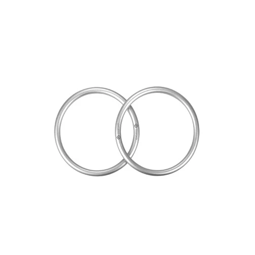 TOPIND 3 inch Aluminum Rings for Baby Slings and Baby Carrier, Sling Rings Wraps Carriers Durable Anodized Aluminum Rings Lead and Nickel Free, lab Tested for Strength and Safety (Sliver)