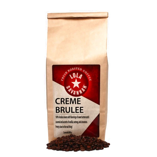 Lola Savannah Crème Brulée Whole Bean Caffeinated Coffee, 2lb