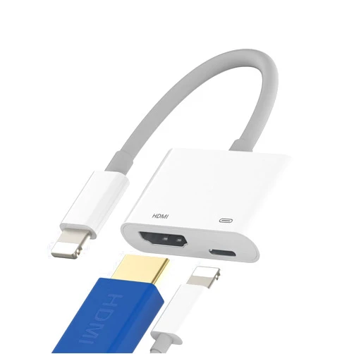 Aksenli Lightning to Hdmi Adapter for TV Compatible with Iphone 12 13 Pro Max Apple Splitter Digital AV Female Port Converter and Charging Connector Cord Projector Monitor Sync Screen Ipad Mini Charge Charger