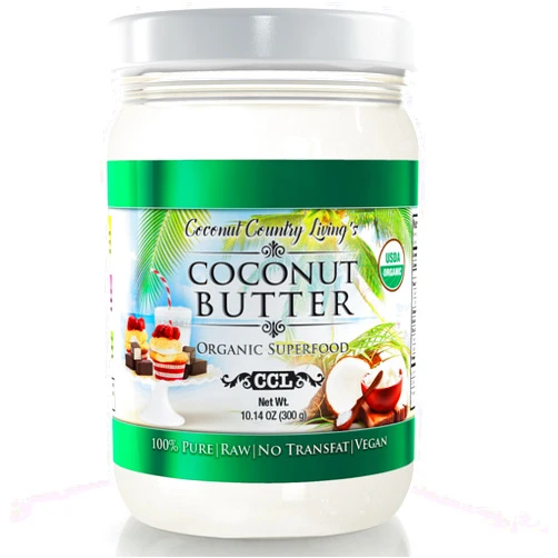 Coconut Country Living's Coconut Butter Organic 10.14 oz Raw Stone Ground Pureed For Keto Paleo Friendly Treats