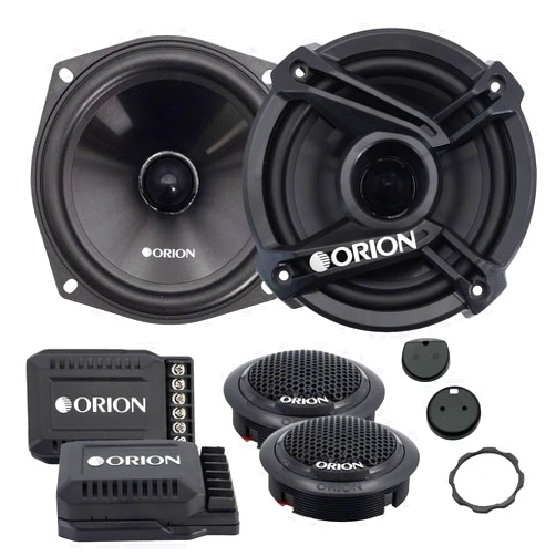 ORION Cobalt Series CB525C 2-Way Car Audio Component System - 5.25” Speakers, Full Range, Enhanced Bass, 240W, 4 Ohms, Easy Installation, 1” Silk Dome Tweeter, External Passive Crossover (Pair)