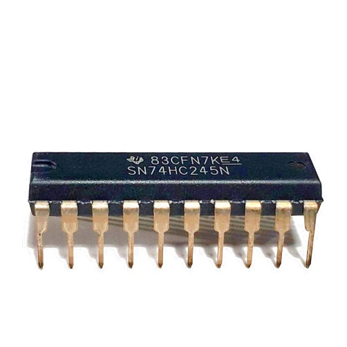 Juried Engineering SN74HC245N SN74HC245 74HC245 Octal Bus Transceivers with 3-State Outputs Breadboard-Friendly IC DIP-20 (Pack of 10)