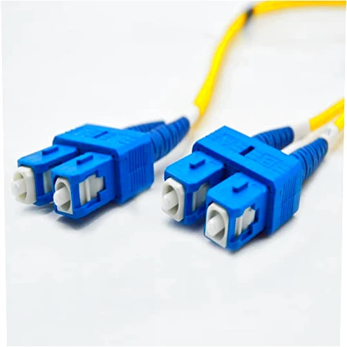 FCD FiberCablesDirect SC-SC OS2 Fiber Patch Cable - 10Gb Duplex 50/125µm Singlemode Corning Glass | 2M (6.56ft) | Bulk Networking, Data Centers, Telecom, Enterprise Applications