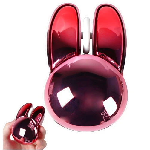 GUGUELEC Wireless Mouse Bluetooth Cute Bunny Dual-Mode Computer Mouse Portable Small 2.4G Optical Mouse with USB Receiver Silent Red Kawaii Rabbit Cordless Mouse for Laptop PC Computer Desktop iPad Macbook