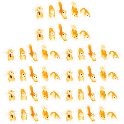 Yardwe 50PCS Miniature Squirrel Figurine Mini Garden Accessories Tiny Resin Squirrel Figurine for Outdoor Landscape Garden Lawn Pot DIY Cake Decorations