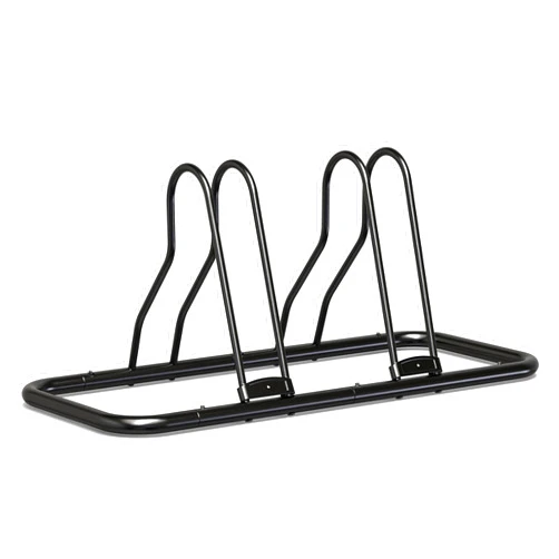 Simple Houseware 2 Bike Bicycle Floor Parking Adjustable Storage Stand, Black