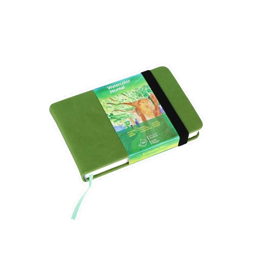 tumuarta Watercolor Journal, 3.5x5.5”, 140 LB, 300 GSM, Cotton Paper, Cold Press, 24 Sheets, 48 Pages, Watercolor Sketchbooks for Use As Travel Notebook Mixed Media Pad On The Go