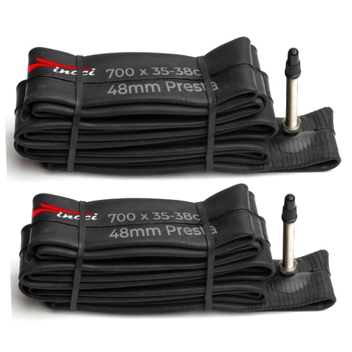 Fincci Bike Inner Tube 700x35c / 32c / 38c - Presta Valve Inner Tubes 48mm for Cycle Bicycle Bike Tire - Pack of 2