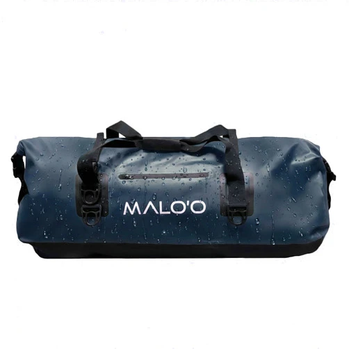 Malo'o Malo’o Waterproof Dry Duffel, Heavy-Duty Roll Top Waterproof Gear Bag with Shoulder Strap & Molle Loops, Marine Duffel for Kayaking, Boating, Camping, Beach & Travel, Black, 100L