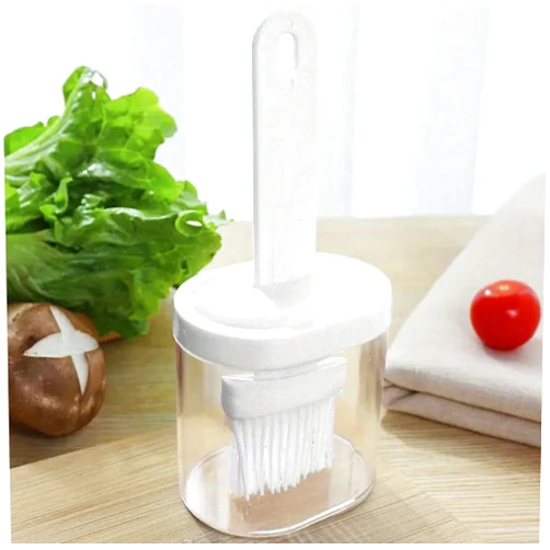 Generic Temperature Resistant BBQ and Cooking Oil Bottle with Silicone Brush - Perfect for Outdoor Grilling, Indoor Cooking and Baking.