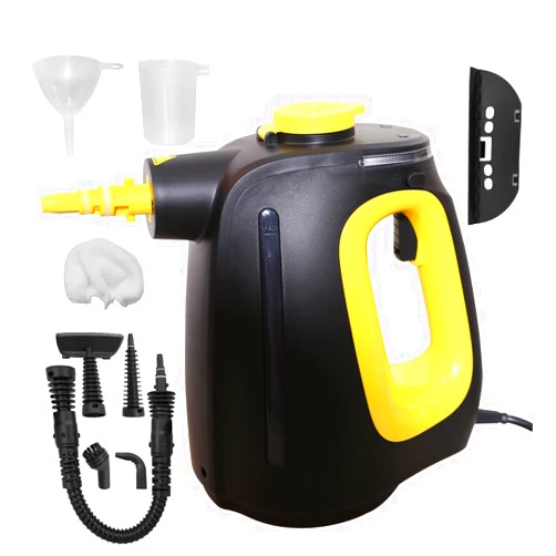 Splanteen Handheld Steam Cleaner 1350W high-power with 9 Piece with Safety Lock Multi-Purpose Steamer for Home Use Multi-Surface Natural Steam Cleaner for Furniture,Upholstery, Car, Floor
