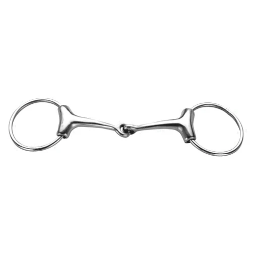 Korsteel Stainless Steel Jointed Loose Ring Eggbutt Snaffle Bit, 5