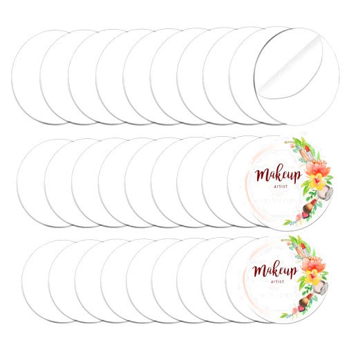 Uenhoy 30 Pcs Clear Acrylic Circle Sheet 3 Inch Acrylic Discs Transparent Plastic Circle Disc Blank Board for Picture Frame, Art Crafts, DIY Easter Ornament, 75mm