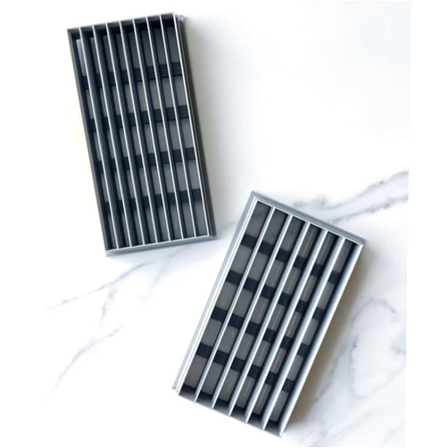 THE CLAYFUL CO. Polymer Clay Cutters for Earrings – The Clayful Co Gingham Square Strip/Grid Guides Set of 2 – Clay Cutters for Polymer Clay Jewelry Earrings Shapes - Cookie Cutters for Clay Jewelry Making