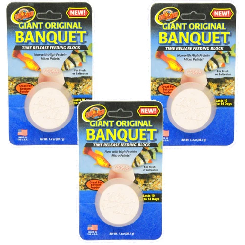 Zoo Med Laboratories Giant Banquet Block Feeder (3 Pack)
