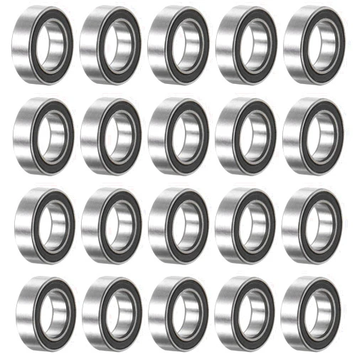 uxcell 20pcs MR106-2RS Deep Groove Ball Bearings 6x10x3mm Chrome Steel Miniature Bearing Double Sealed Precision Bearings, P6 (ABEC 3)