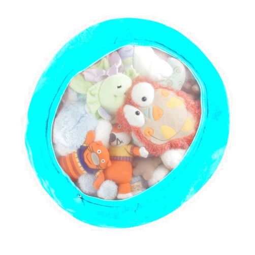 Boon Stuffed Animal Storage Bag, Blue