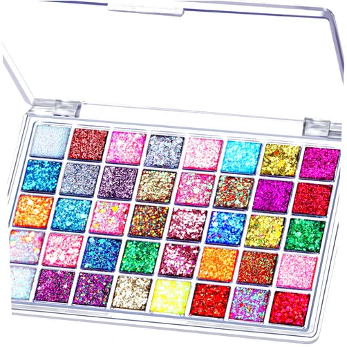 FANDAMEI 40 Colors Face Glitter, Face Paint Glitter Gel - Face Glitter for Women Girls Kids, No Glue Needed, Multi-Purpose Glitter Makeup for Hair Face Body Halloween Rave Carnival
