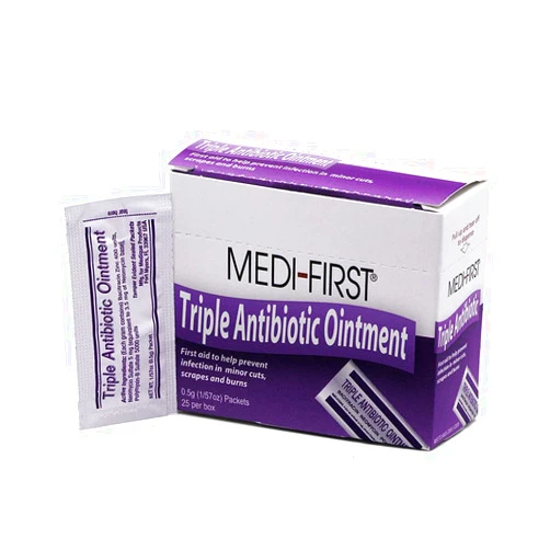 Medi-First Medique Products 22373 Triple Antibiotic Ointment.5 Gram, 25 Per Box