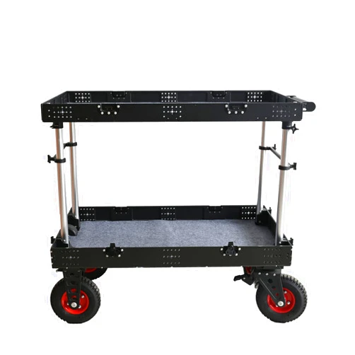 HUPROPHO Video Production Camera Cart for Film,Equipment Cart for Photographer, Videomaker & Filmmaker,Sound/Lighting Storage Cart.Aluminum Alloy Made
