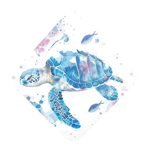 YETTASBIN Sea Turtle Baby Towel, Ultra Soft Absorbent Cotton Baby Hooded Bath Towel for Newborn Baby Boy Girl, Toddler, Infant Registry Gift - 30 x 30 Inch