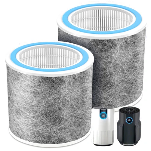 Doifyn 2 Pack HP102 Replacement Filter Compatible with Shark HP100,HP102,HP132,HP152,HP102PET,HC450,HC451,HC452,HC455 Air Purifier,H13 True HEPA for 99.97% of Particles Part Number #HE1FKPET,HE1FKBAS