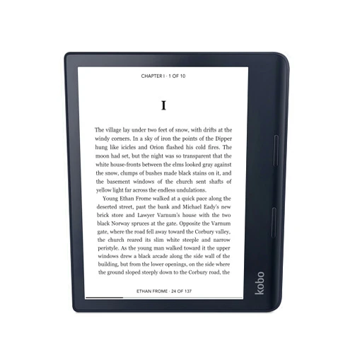 Kobo Sage | eReader | 8” HD Glare Free Touchscreen | Waterproof | Adjustable Brightness and Color Temperature | Blue Light Reduction | Bluetooth | WiFi | 32GB of Storage | Carta E Ink Technology