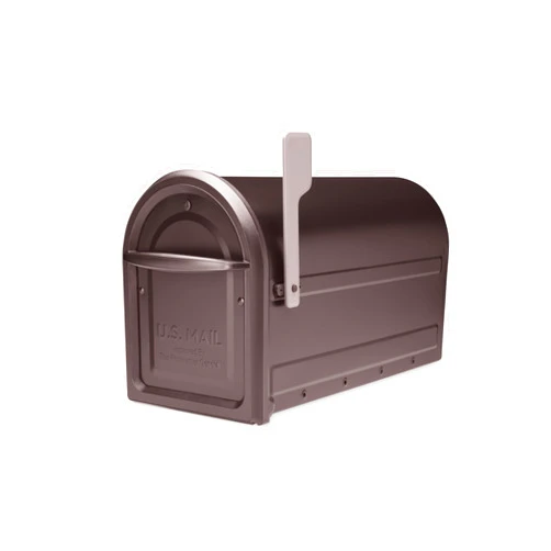 Architectural Mailboxes Mapleton Galvanized Steel Post Mount Mailbox, Compatibility Code F, 7900-2RZ-CG-10, Rubbed Bronze, Large Capacity